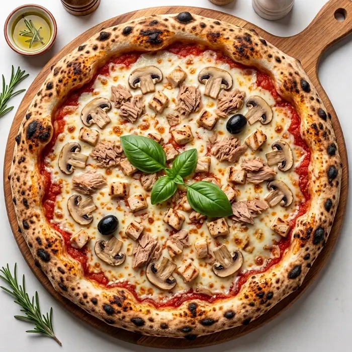 Royal XL — Viande hachée, thon, champignon, fromage, olives — format XL — Pizzeria ILYES Oran