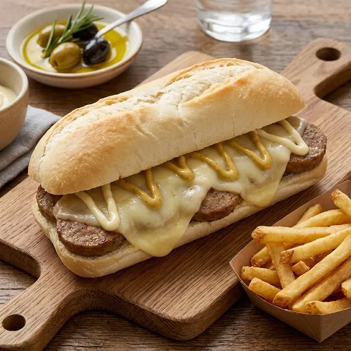 Viande — Sauce fromage, frite, viande hachée — Pizzeria ILYES Oran