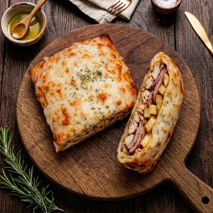 Tacos Suprême — Frite, sauce fromage, poulet, dinde fumée — Pizzeria ILYES Oran